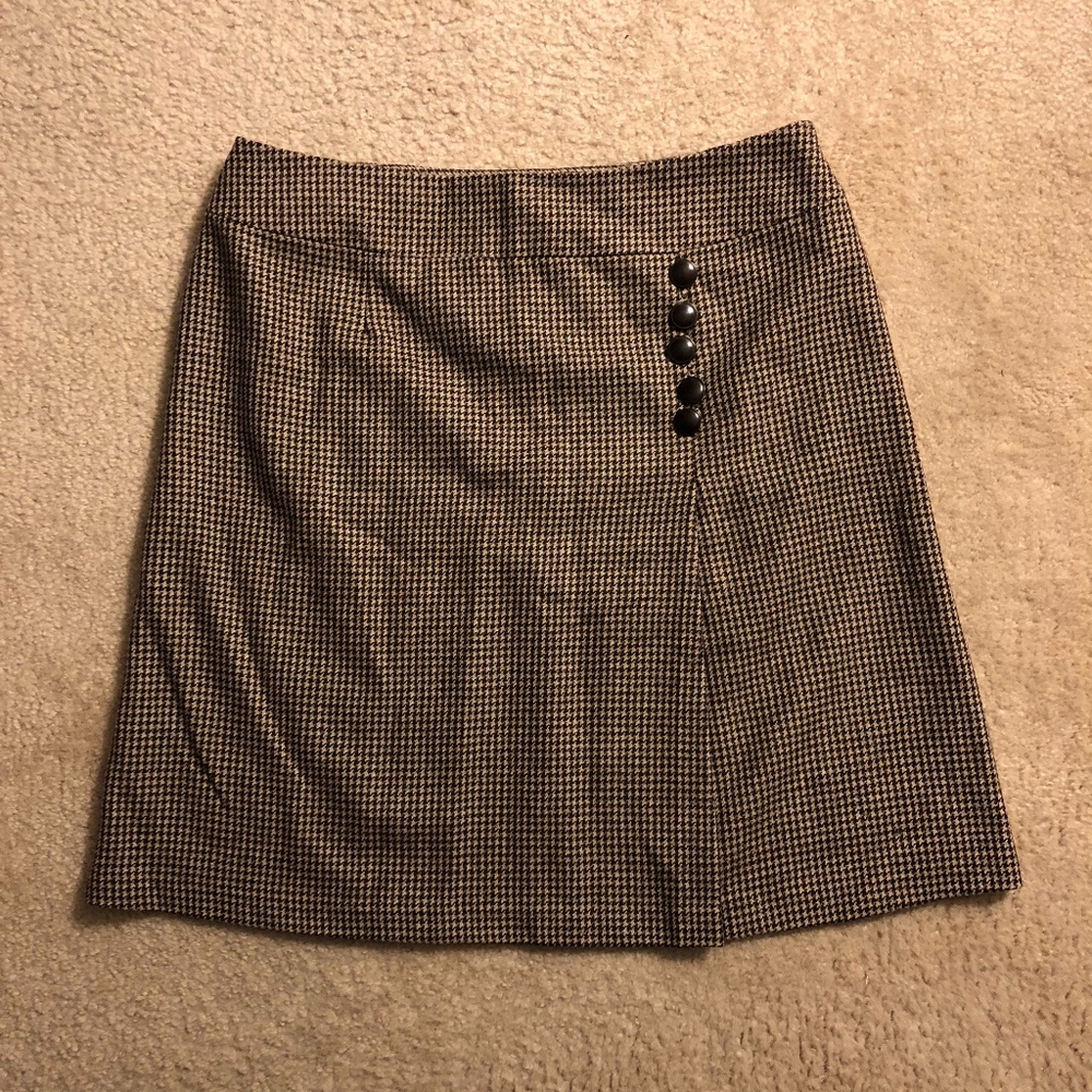 NWOT Talbots Petites Houndstooth Skirt